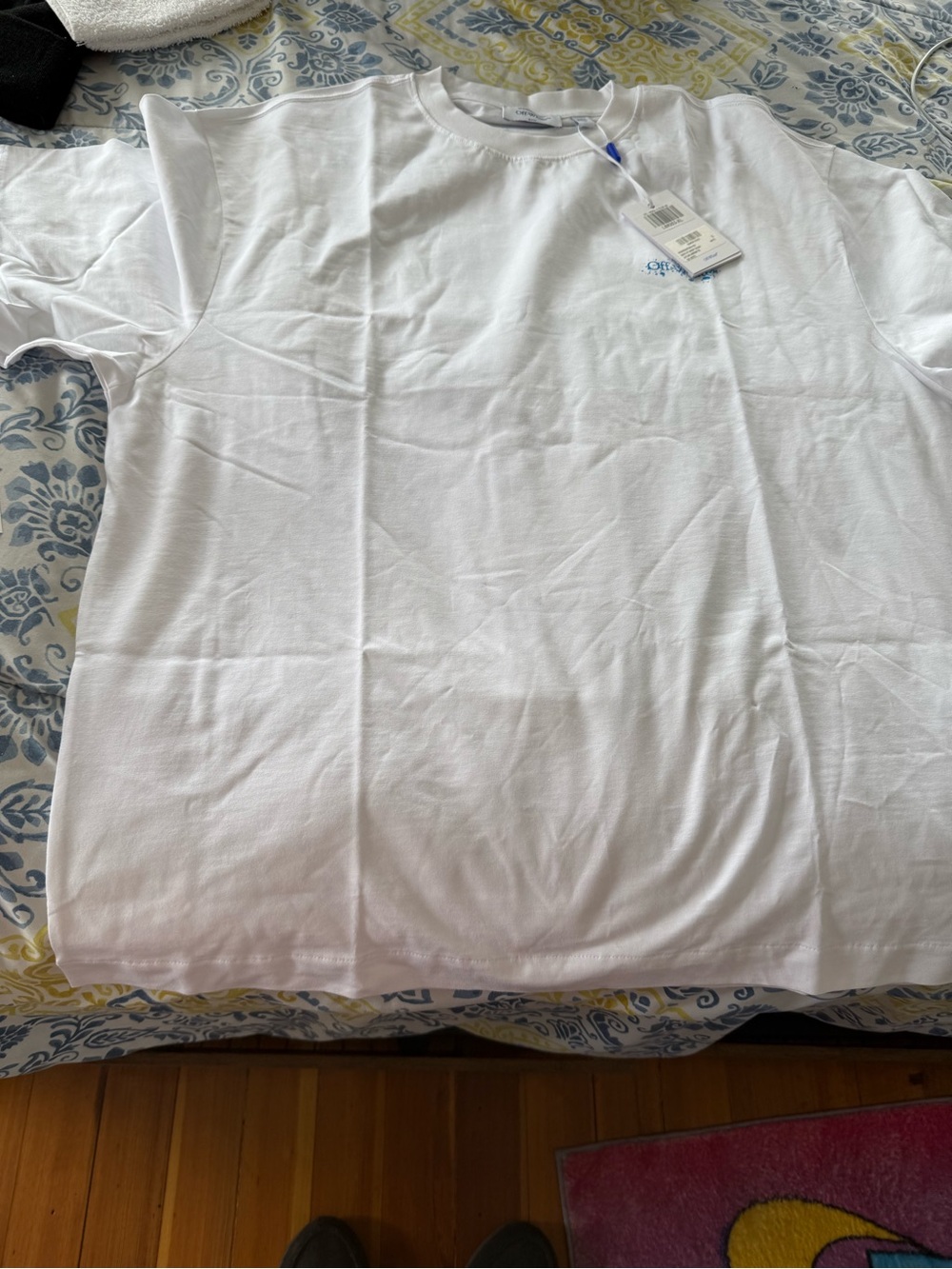 Off White Skate Fit Short Sleeve Outline Arrow white T Shirt